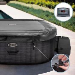 Бассейн СПА (196х196x71см) "Greystone Deluxe" 1098л, квадратный, аэромассаж 1 шт/упак 28452 - фото 10